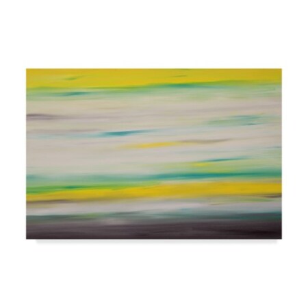 Hilary Winfield 'Sunrise Yellow Blue' Canvas Art,30x47